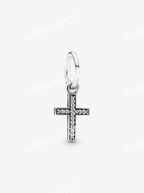 Pandora Symbol Of Faith Cross Dangle Charm with Clear CZ|Pendant